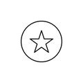 honors pupil star icon. Element of education for mobile concept and web apps icon. Thin line icon for website design and