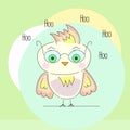 Hoo owl Royalty Free Stock Photo