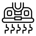 Hood appliance icon outline vector. Innovative venting system