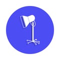 Hood hair dryer icon in badge style. One of Barber collection icon can be used for UI, UX