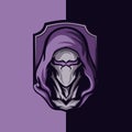 Hooded character logo design