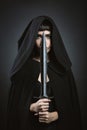 Hooded fantasy assassin Royalty Free Stock Photo