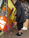 Hooded Graffiti Artist