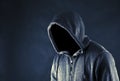 Hooded man Royalty Free Stock Photo