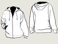 Hooded sweat shirt