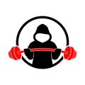 Hoodie Fitness Strength Gym Illustration Design