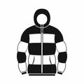 Hoodie icon in simple style