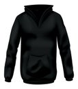 Hoodie mockup template for clothing branding and product presentation. Realistic front view. Perfect for fashion and