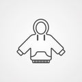 Hoodie vector icon sign symbol Royalty Free Stock Photo