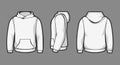 Hoodie template views Royalty Free Stock Photo