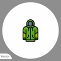 Hoodie vector icon sign symbol