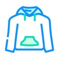 hoodies clothing color icon vector illustration