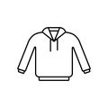 Hoodies icon element of winter clothes icon for mobile concept and web apps. Thin line hoodies icon can be used for web and mobile