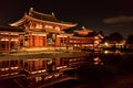 Phoenix Hall of Byodoin Temple at night