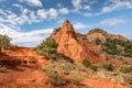 Hoodoo besides the hiking trail to the lighthouse rock Royalty Free Stock Photo