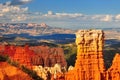 Hoodoo rock formation in Bryce Canyon.