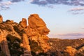 Hoodoo rock formations at Geology Vista on Mt. Lemmon near Tucson, Arizona.