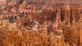 Hoodoo rock formations of Bryce Canyon Royalty Free Stock Photo