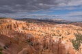 Overcast skies and Hoodoo\'s of Bryce Canyon Royalty Free Stock Photo