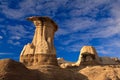 Hoodoos in the badlands near Drumheller, Alberta, Canada Royalty Free Stock Photo