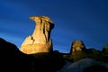 Hoodoos in the badlands near Drumheller, Alberta, Canada Royalty Free Stock Photo