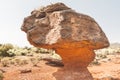 Hoodoos besides the hiking trail, Palo Duro Canyon Texas Royalty Free Stock Photo