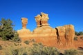 Hoodoos at Devil`s Garden, Grand Staircase-Escalante National Monument, Utah, United States Royalty Free Stock Photo