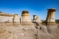 Hoodoos drumheller alberta canada Royalty Free Stock Photo