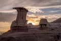 Hoodoos, Drumheller Royalty Free Stock Photo