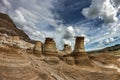 Hoodoos of Drumheller Royalty Free Stock Photo