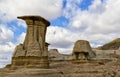 Hoodoos Drumheller valley Royalty Free Stock Photo