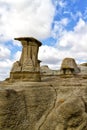 Hoodoos Drumheller valley Royalty Free Stock Photo