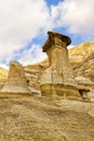 Hoodoos Drumheller valley Royalty Free Stock Photo