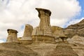 Hoodoos Drumheller valley Royalty Free Stock Photo