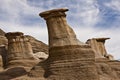 Hoodoos near Drumheller Royalty Free Stock Photo