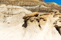 Hoodoos near Drumheller at alberta canada Royalty Free Stock Photo