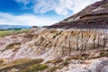 Hoodoos Rock Formation in Drumheller, Alberta, Canada Royalty Free Stock Photo