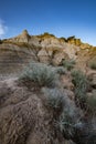 Hoodoos trail Coulee trail  drumheller alberta canada Royalty Free Stock Photo