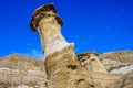 Lone hoodoo standing at attention Royalty Free Stock Photo