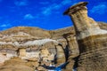 Hoodoos against a great blue sky Royalty Free Stock Photo