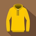 Hoody icon, flat style