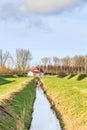 Landart and Sound-landscape to absorb the low-frequency ground noise of aircraft taking off from Schiphol Airport Royalty Free Stock Photo