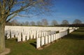 Hooge Crater Cemetery, Ypres, Belgium. Royalty Free Stock Photo