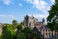 Hooglandse kerk church and rooftops in Leiden