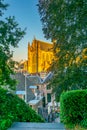 Hooglandse Kerk viewed from Burcht van Leiden in Leiden, Netherlands Royalty Free Stock Photo