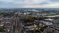 Hoogstraten. Flemish Region. Belgium 11-11-2021. Fragment of an aerial panorama of the city of hoogstraten from a height
