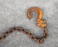 Hook and chain links Royalty Free Stock Photo