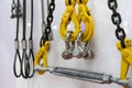 hook , chain and steel wire Royalty Free Stock Photo