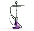 Hookah on a beautiful oriental background, smoke 3d render