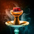 Hookah hot coals Royalty Free Stock Photo